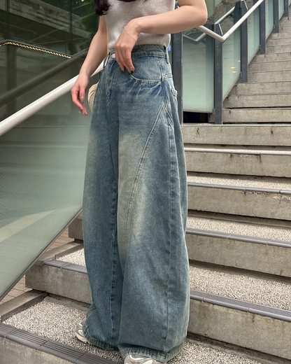 ラインバルーンデニムパンツ CM0010