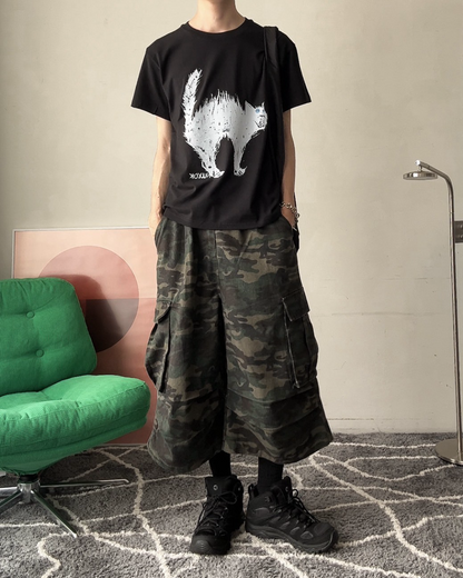 キャットプリントTシャツ ON0042