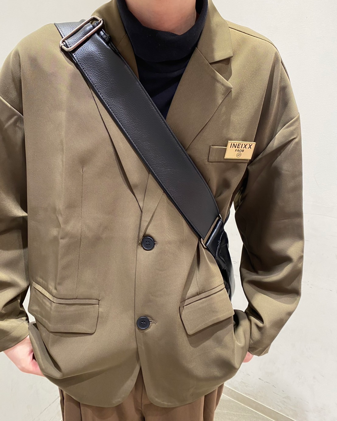 Brown single jacket OT0007