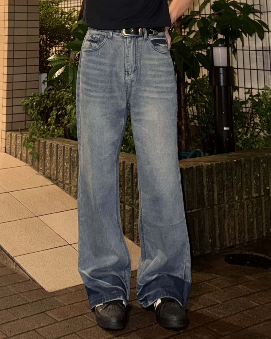 クリーンフィットスリムフレアデニムパンツ TS0016