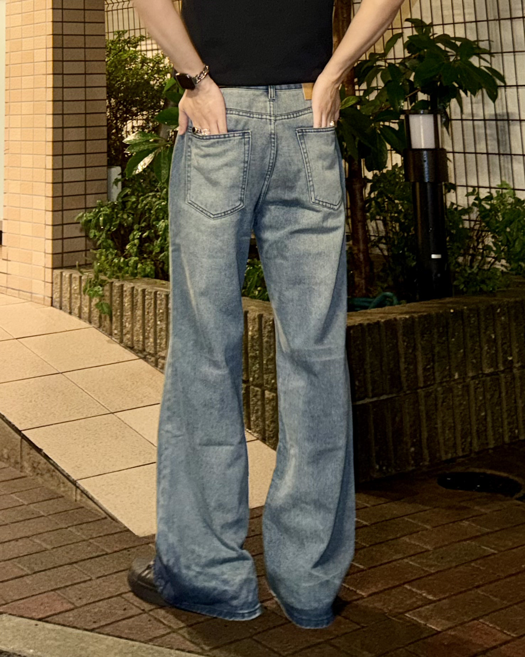 クリーンフィットスリムフレアデニムパンツ TS0016