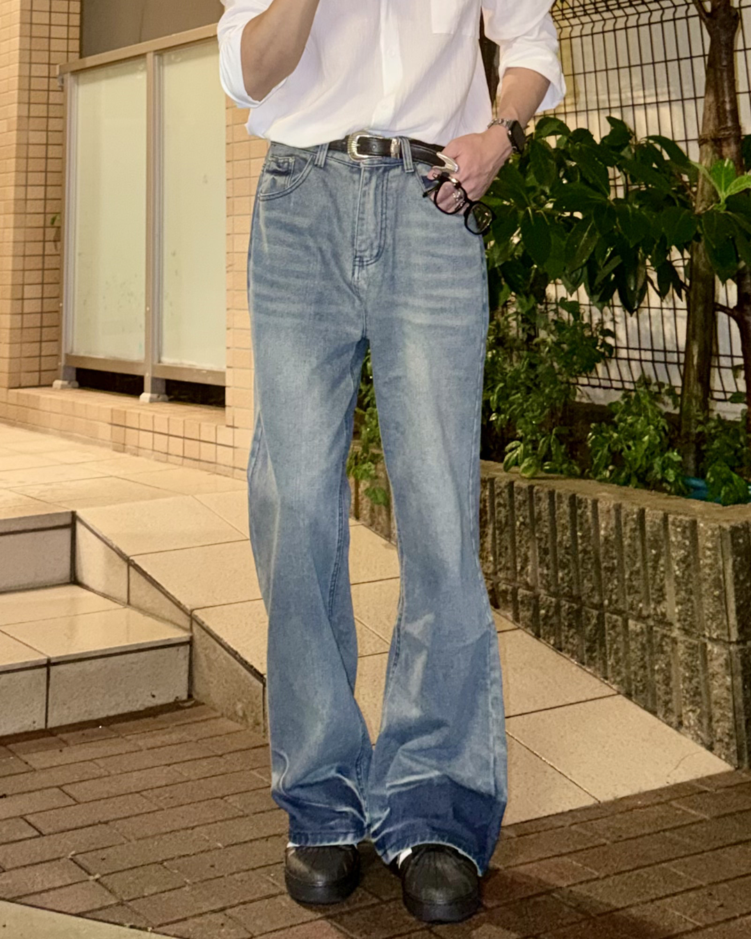 クリーンフィットスリムフレアデニムパンツ TS0016
