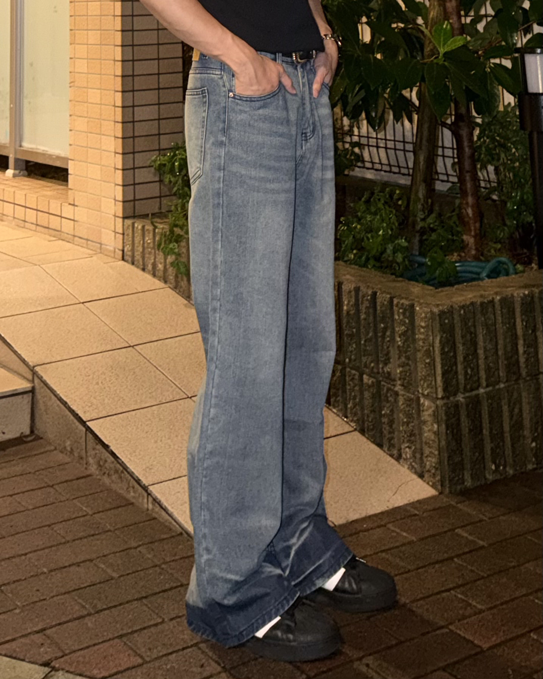 クリーンフィットスリムフレアデニムパンツ TS0016