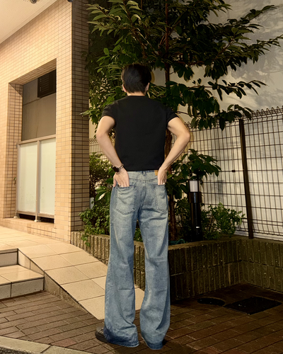 クリーンフィットスリムフレアデニムパンツ TS0016