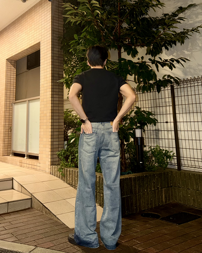 クリーンフィットスリムフレアデニムパンツ TS0016