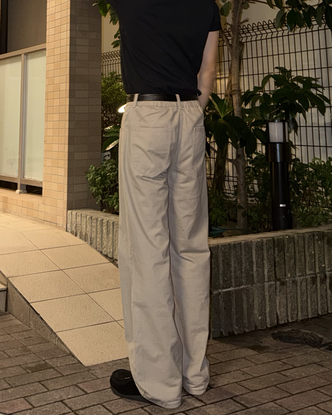 パネルデザインワイドパンツ TS0037