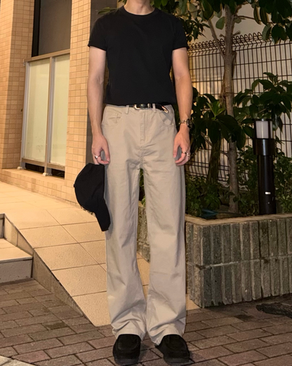 パネルデザインワイドパンツ TS0037