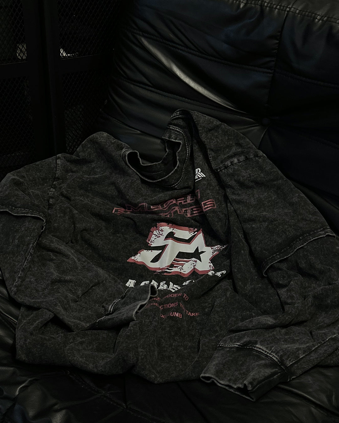 ヴィンテージレイヤードグラフィックロングTシャツ OU0022