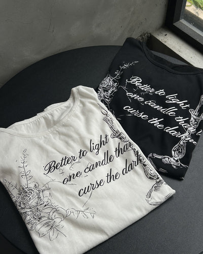 グラフィックプリントルーズロングTシャツ OU0035