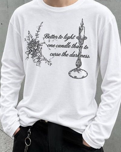 グラフィックプリントルーズロングTシャツ OU0035