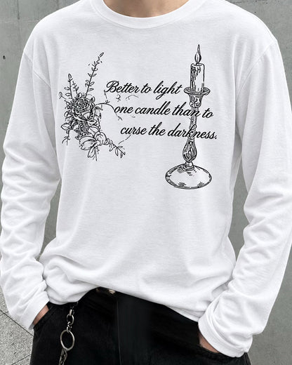 グラフィックプリントルーズロングTシャツ OU0035