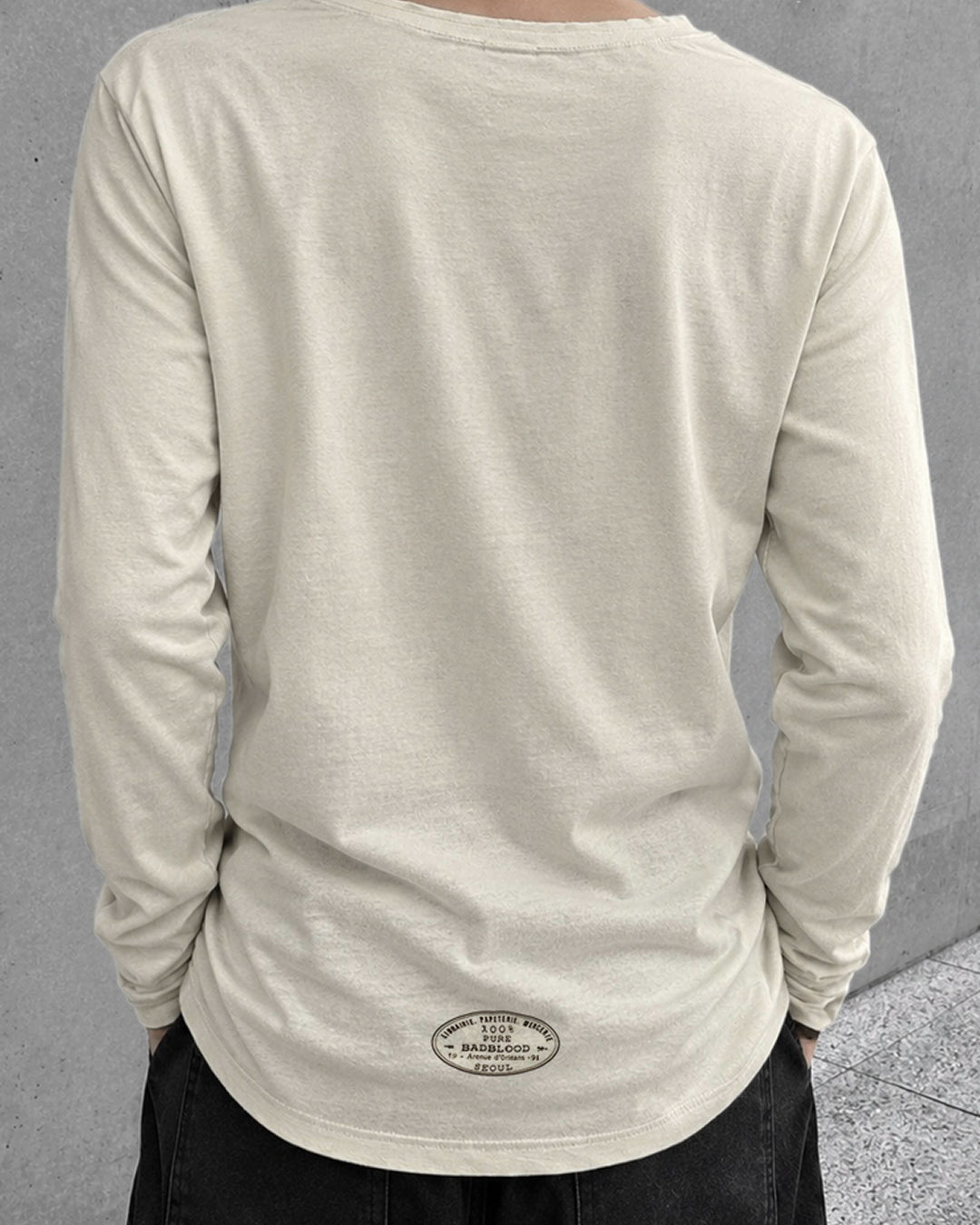 ビッグレタリングプリントロングTシャツ OU0047