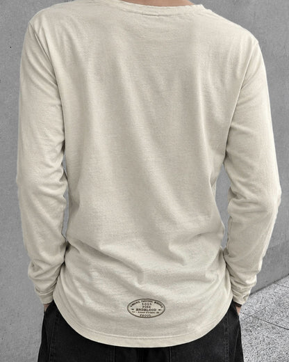 ビッグレタリングプリントロングTシャツ OU0047