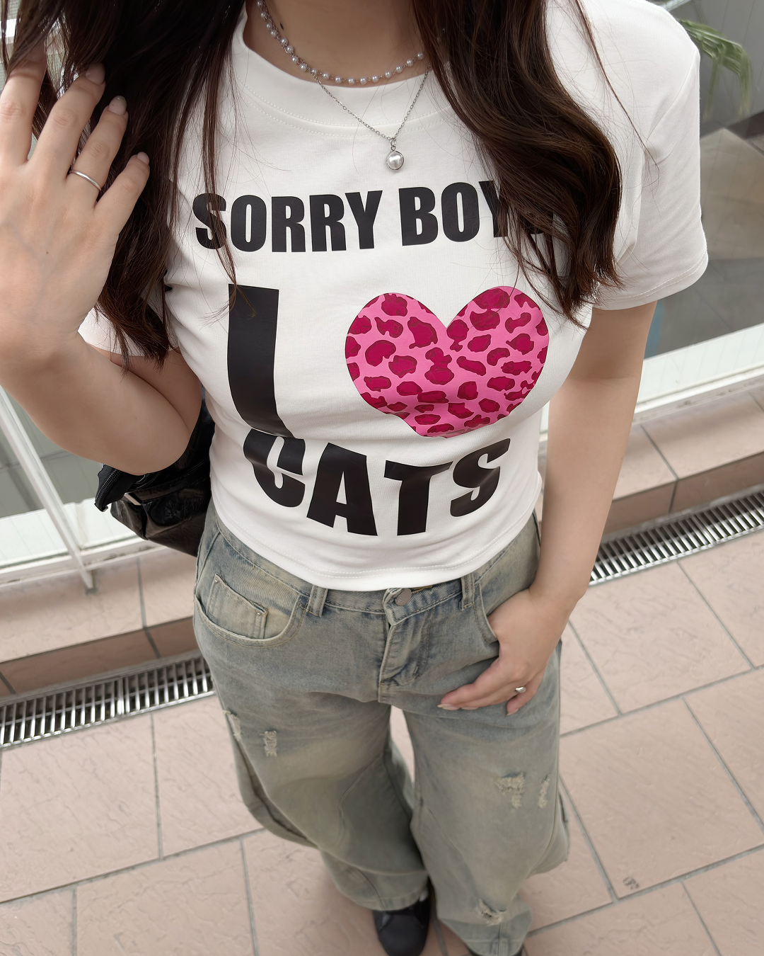 ハートデザインTシャツ OV0061