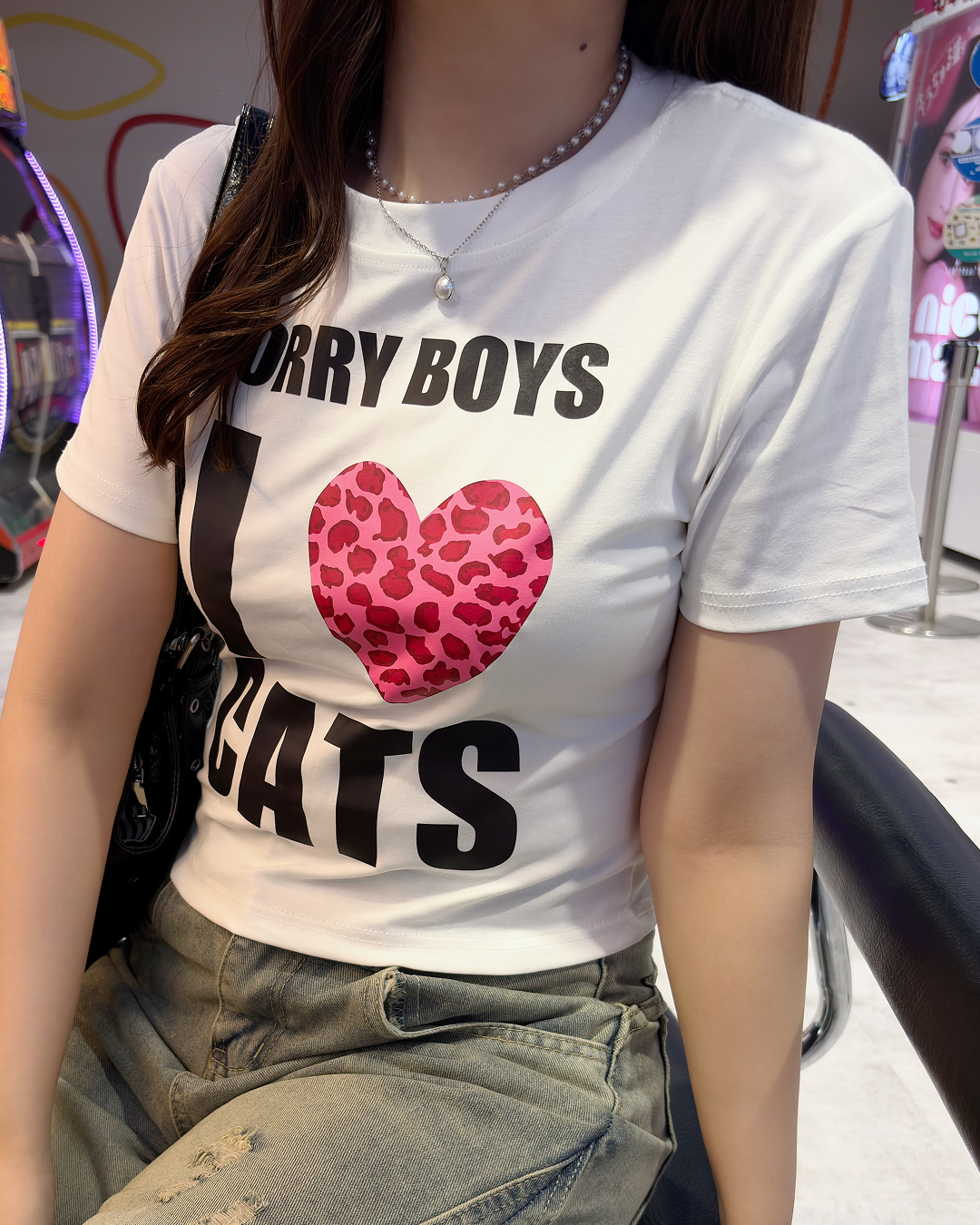 ハートデザインTシャツ OV0061