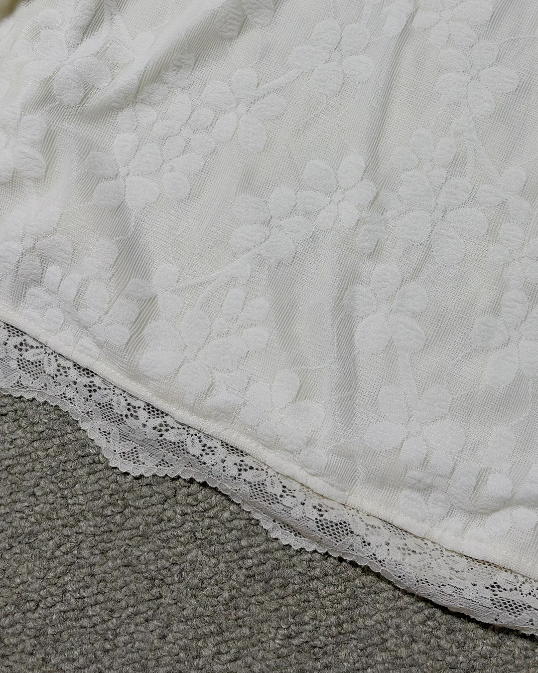 メッシュ花柄ブラウス OV0076