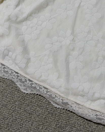 メッシュ花柄ブラウス OV0076