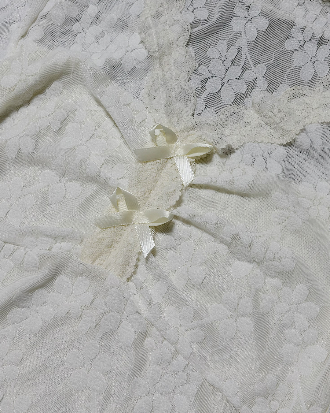 メッシュ花柄ブラウス OV0076