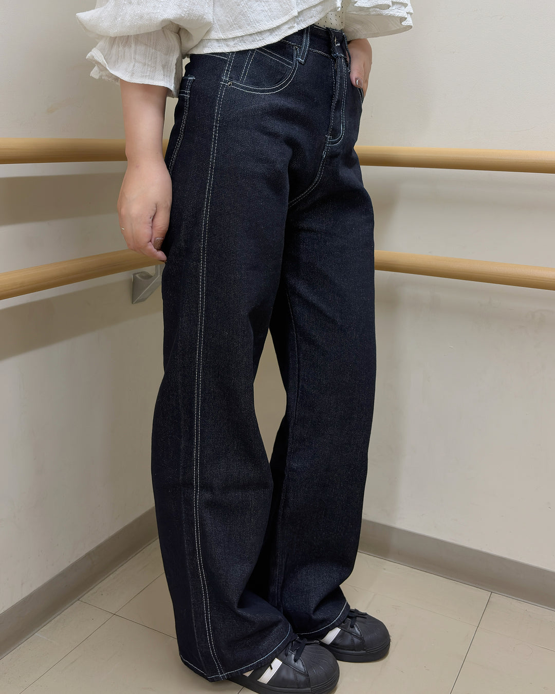 ワイドストレートデニム OV0103