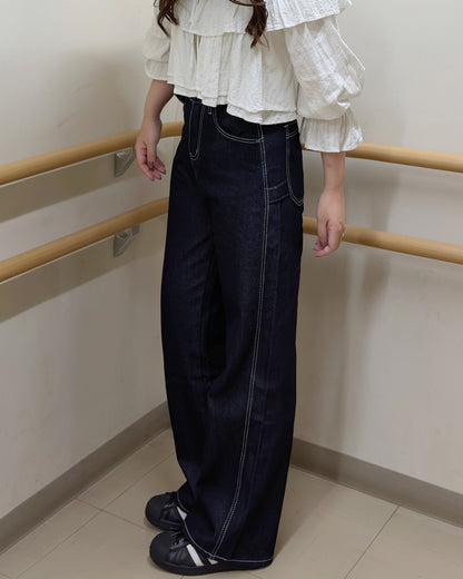 ワイドストレートデニム OV0103