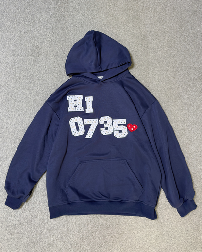 ナンバーグラッフィックフーディー OV0148