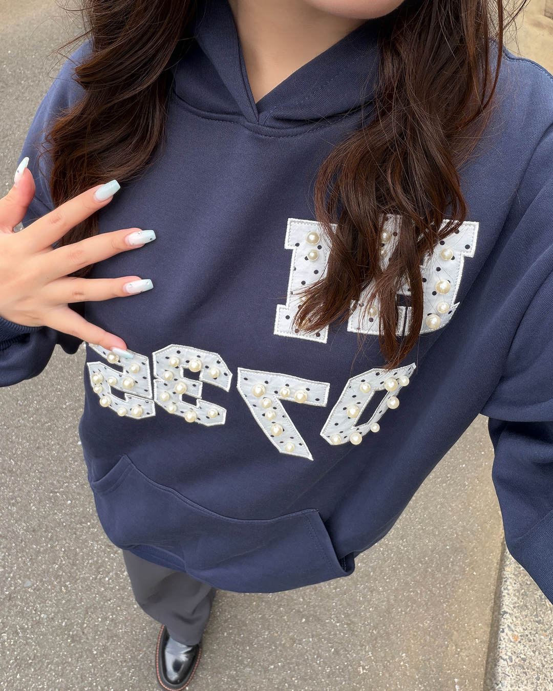 ナンバーグラッフィックフーディー OV0148
