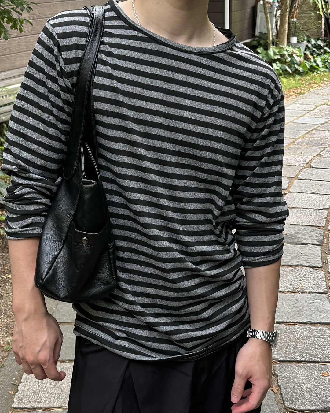 ボーダー長袖Tシャツ PA0003
