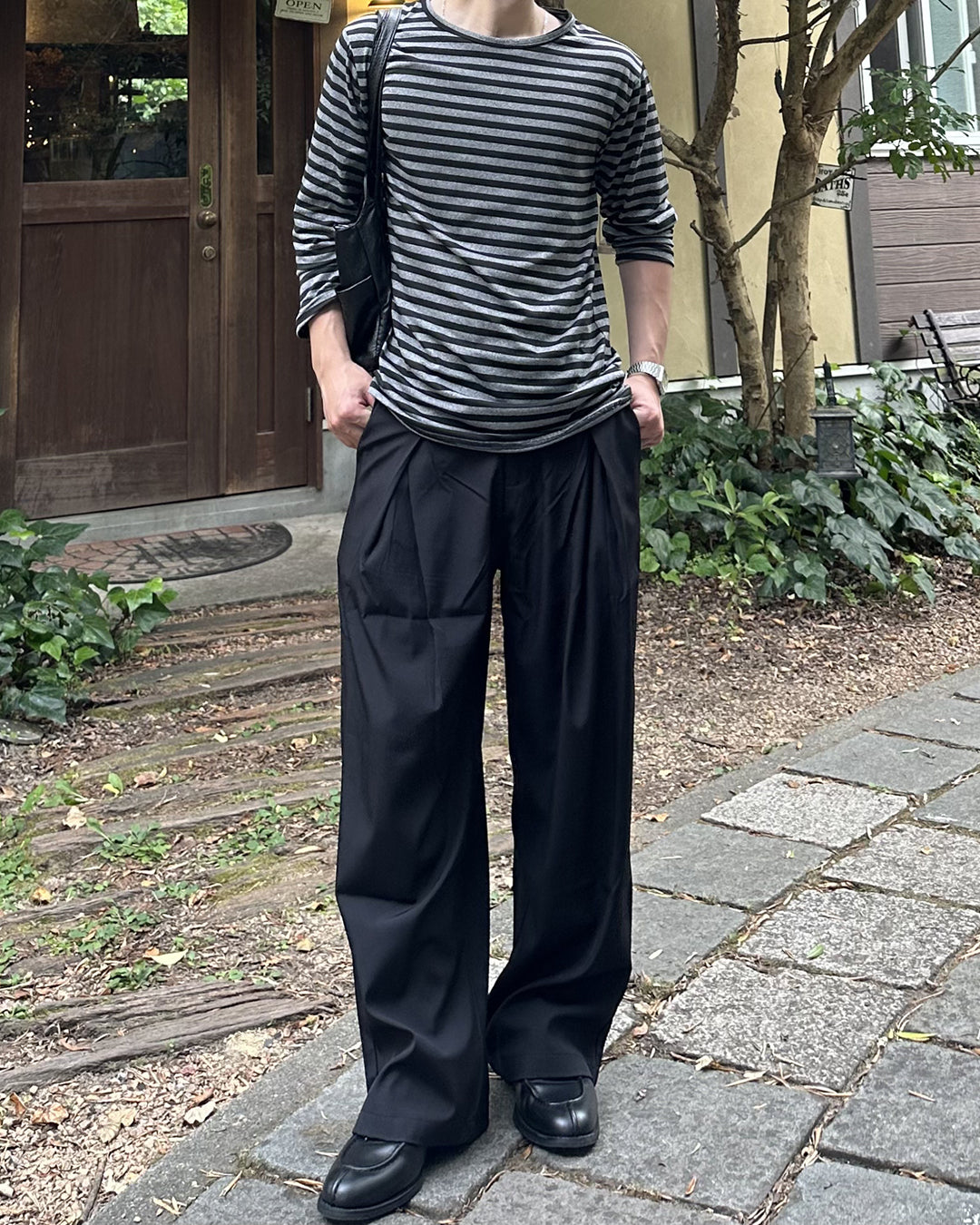 ボーダー長袖Tシャツ PA0003