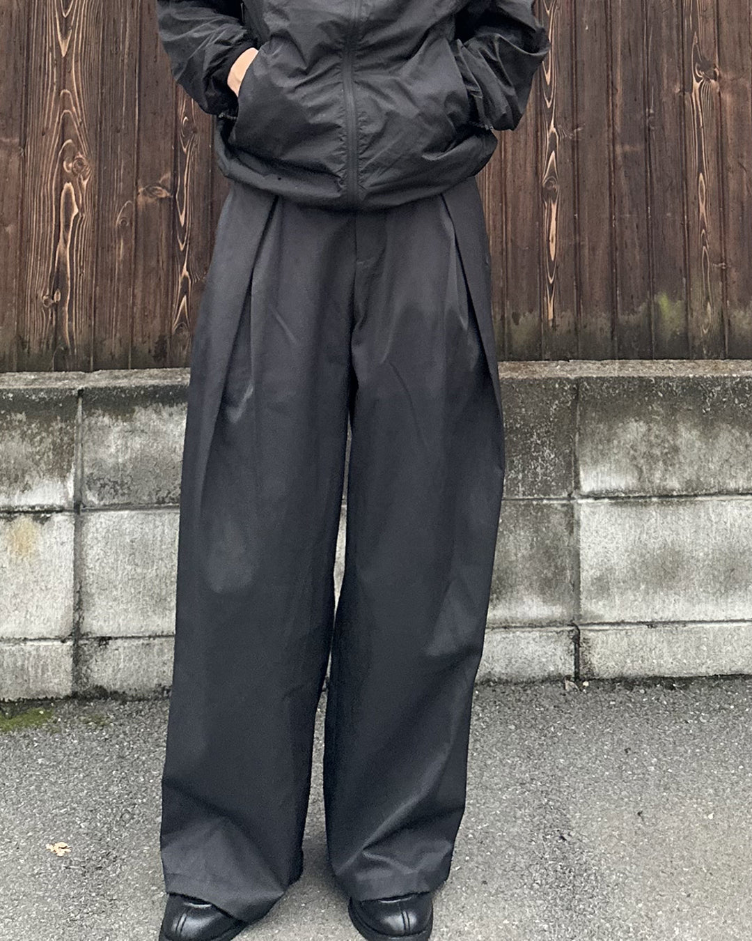 2タックドレープワイドスラックス PA0048
