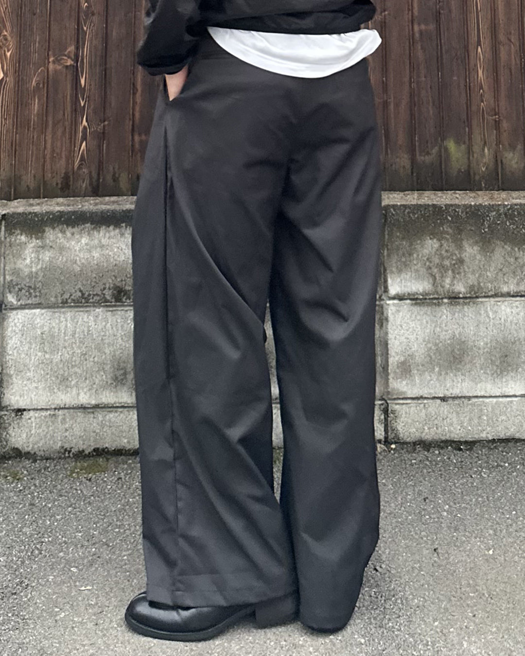 2タックドレープワイドスラックス PA0048