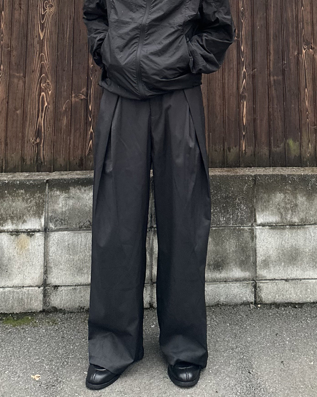 2タックドレープワイドスラックス PA0048