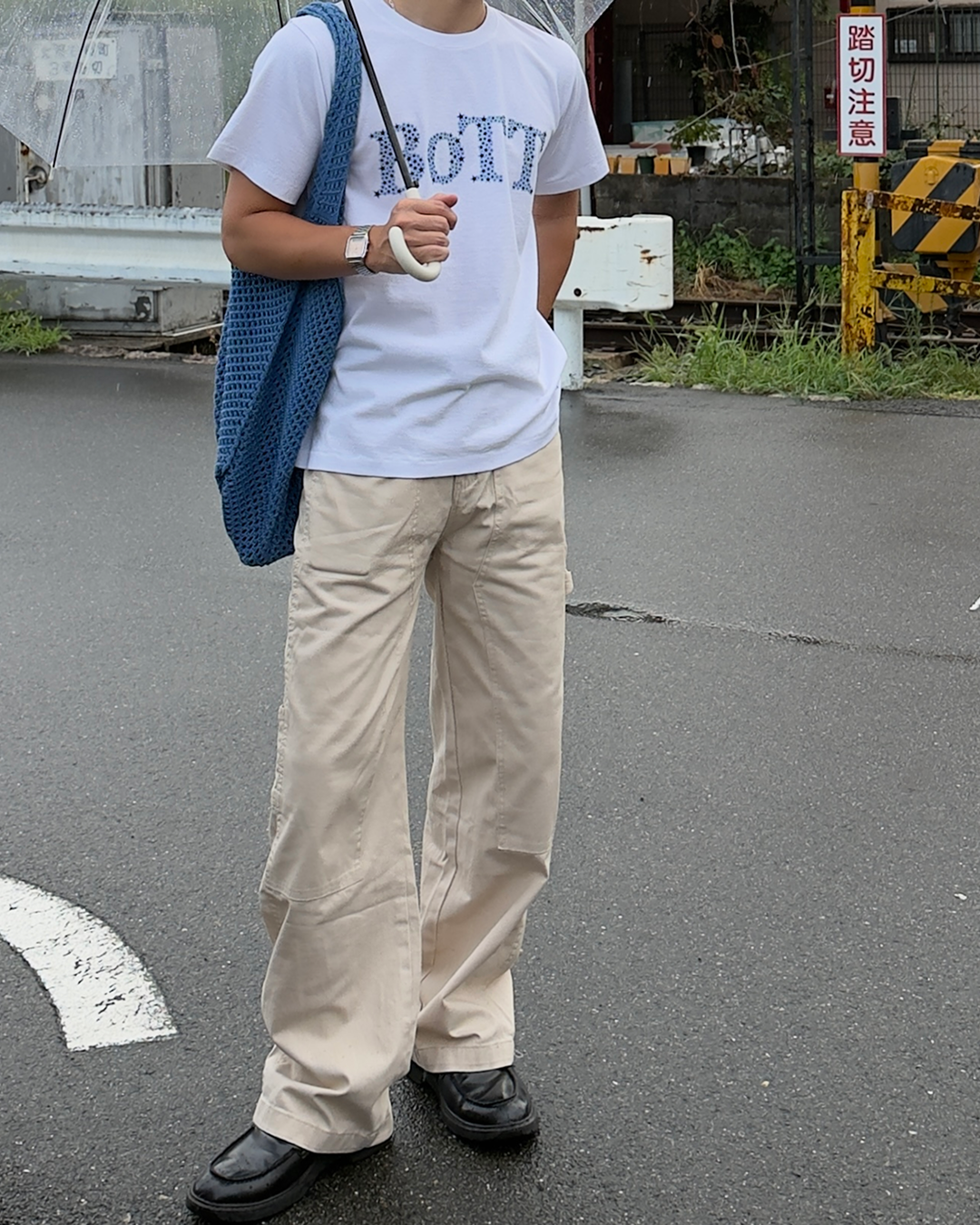 ワイドレッグフレンチワークパンツ PA0059
