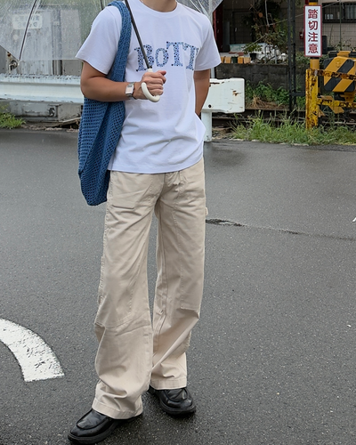 ワイドレッグフレンチワークパンツ PA0059