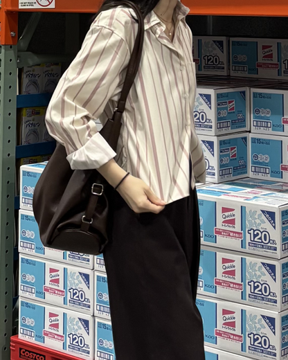 ショートストライプシャツ PO0022