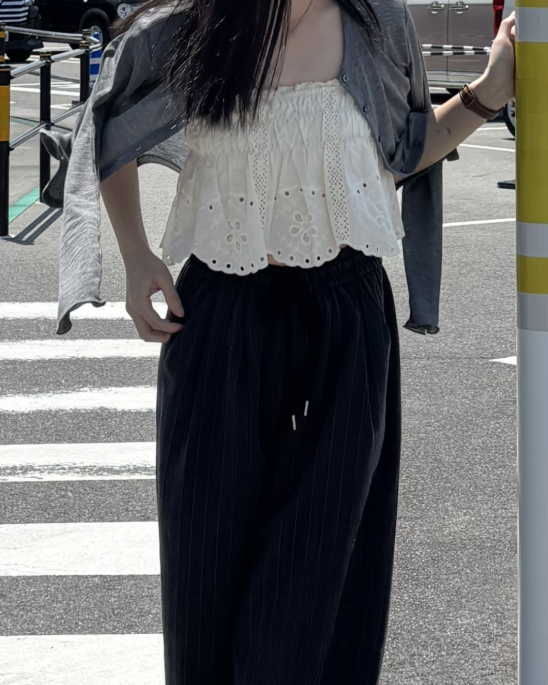 レースデザインストラッピートップ PO0035
