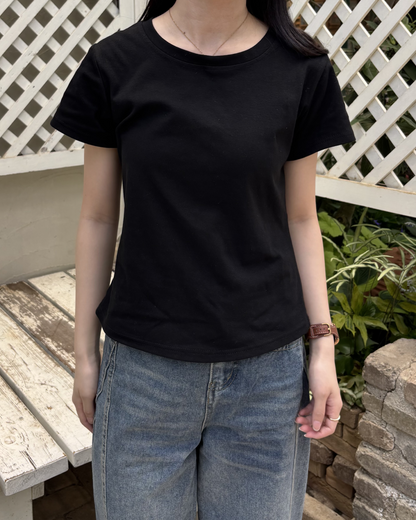 スリムフィットラウンドネックTシャツ PO0046