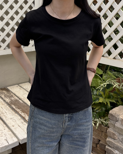 スリムフィットラウンドネックTシャツ PO0046