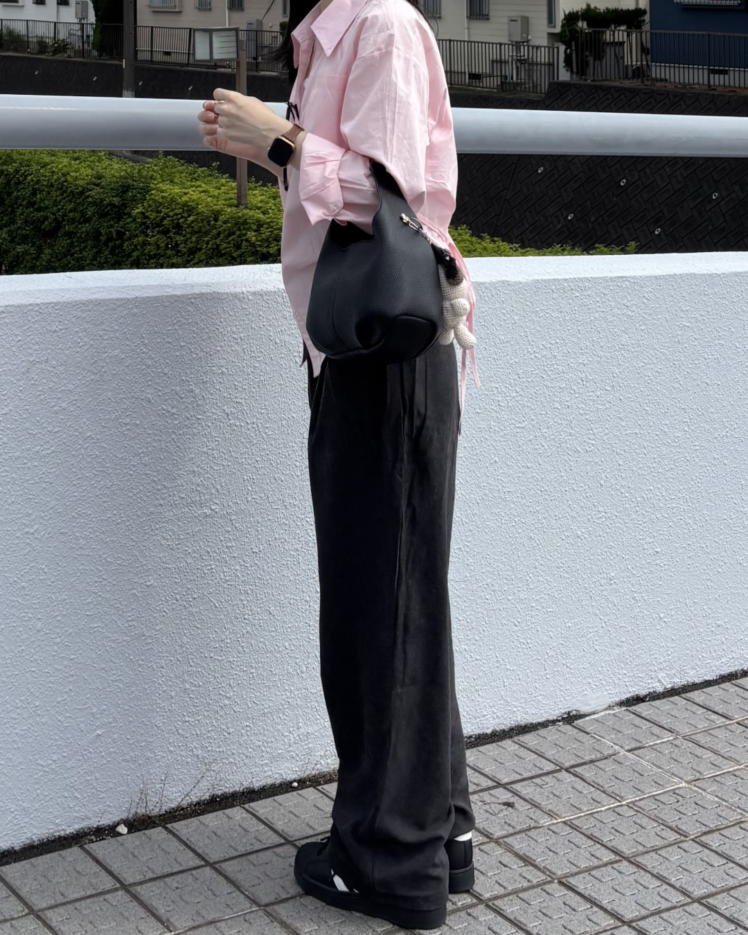 タックデザインストレートパンツ PO0055