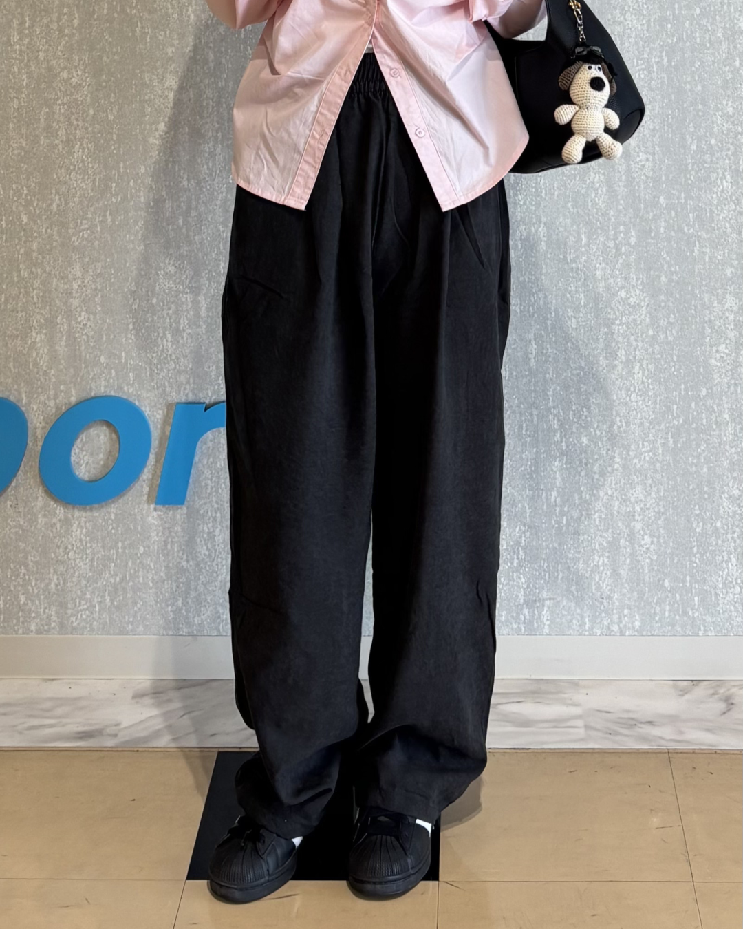 タックデザインストレートパンツ PO0055