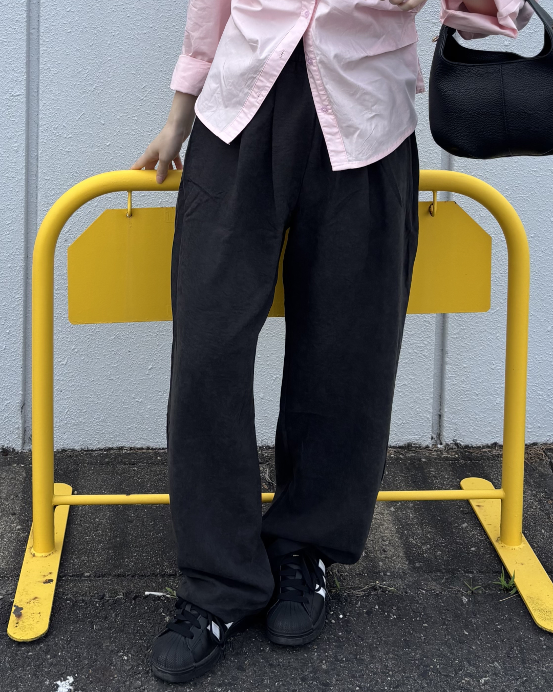 タックデザインストレートパンツ PO0055