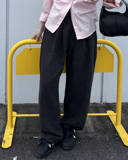 タックデザインストレートパンツ PO0055