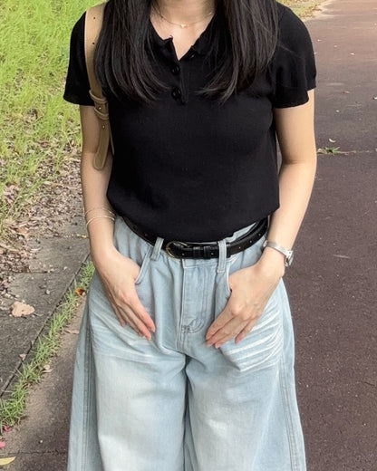 レトロゴールドバックルベルト PO0077