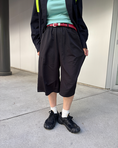 チェックスカーフ付きレイヤードパンツ PZ0026