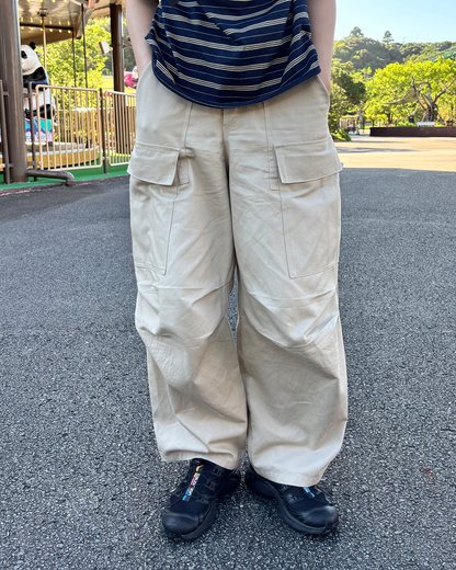 ビッグポケットワイドレッグパンツ PZ0050