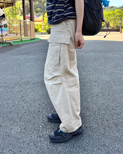ビッグポケットワイドレッグパンツ PZ0050