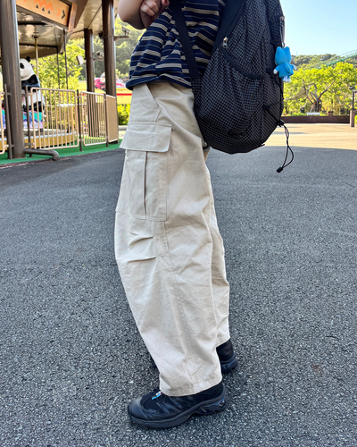 ビッグポケットワイドレッグパンツ PZ0050