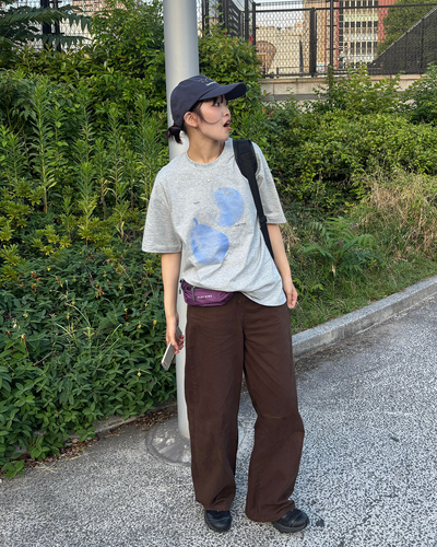 フルールグラフィックTシャツ PZ0107