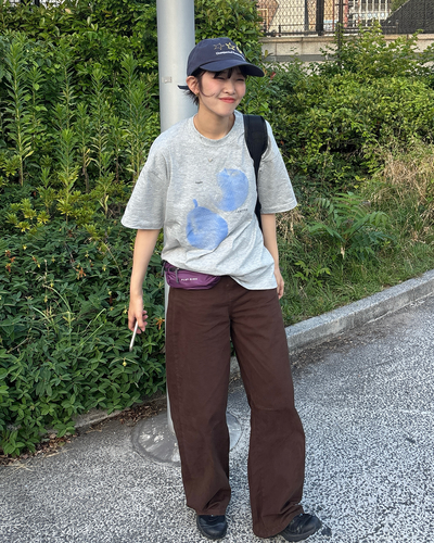 フルールグラフィックTシャツ PZ0107