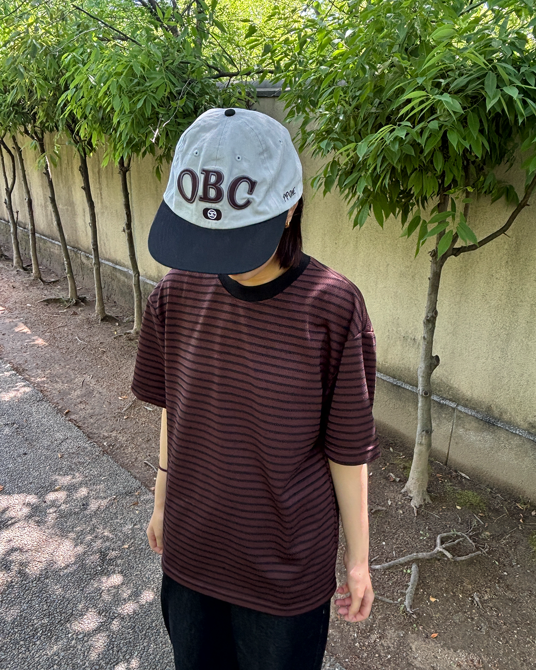 ワッフルストライプTシャツ PZ0124