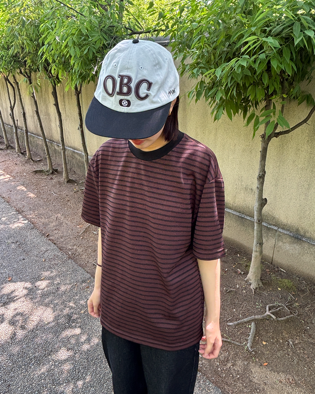 ワッフルストライプTシャツ PZ0124